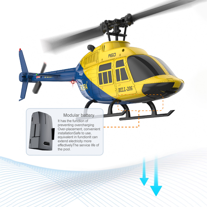 Helicóptero A60 RC 2,4G girosc - Rc Helicopter Nitro reseña y precio