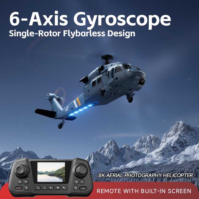 Helicóptero RC 8K Flybarless c - Rc Helicopter Nitro reseña y precio