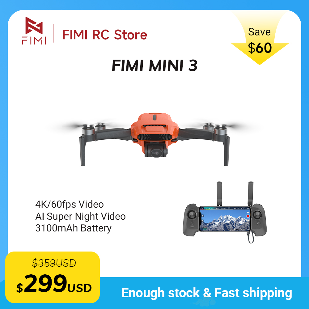 Dron con Cámara FIMI MINI 3, 4 - Rc Helicopter Case reseña y precio