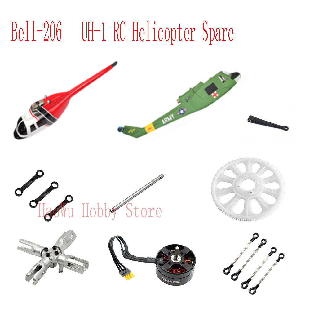 Flywing bell206 UH1 Bell-206 U - Rc Helicopter Large reseña y precio
